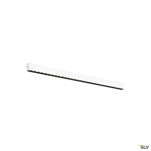 SLV 1010519 GLENOS® PRO, Deckenaufbauleuchte, 1,2m, DALI, UGR19, 4000K, 30 W, 75°, weiß / schwarz