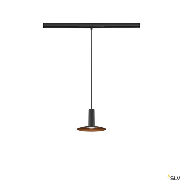 SLV 1010802 LALU® SET, 48V Pendelleuchte, LED Base, ELYPSE, DALI, Pendellänge 200 cm, 2700/3000K, 40°, schwarz