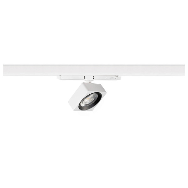 SLV 1010844 EURO CUBE 2 M, 3-Phasen Spot, rechteckig, 3000K, 14W, DALI 2, 40°, weiß / schwarz