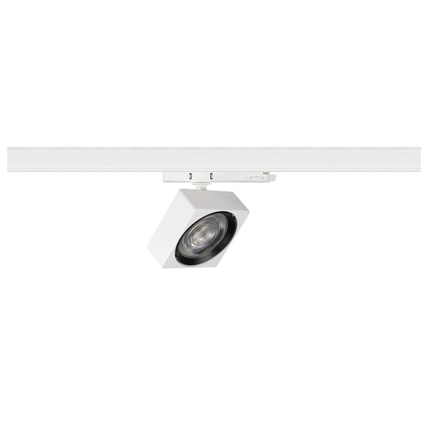SLV 1010848 EURO CUBE 2 L, 3-Phasen Spot, rechteckig, 3000K, 21W, Phase, 40°, weiß / schwarz
