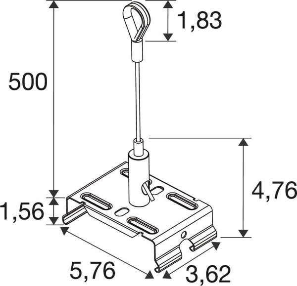 SLV 1011059 EASYLIGHT, SCKL 3000 Steel Cable Suspension Kits 3000MM with Loop SLVtec