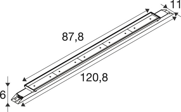 SLV 1011167 BATTEN INDUSTRY C, 1208 114 840 MB ML WH DALI SLVtec
