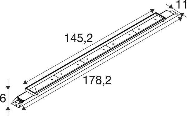 SLV 1011201 BATTEN INDUSTRY P, 1782 237 850 NB ML WH DALI SLVtec