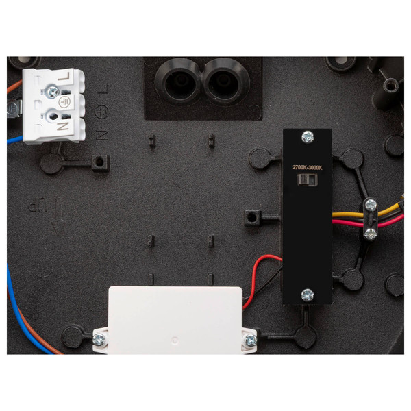 SLV 1011261 AINOS SLIDE WL, Wandaufbauleuchte, rund, Phase, 2700/3000K, 11W, IP65, schwarz