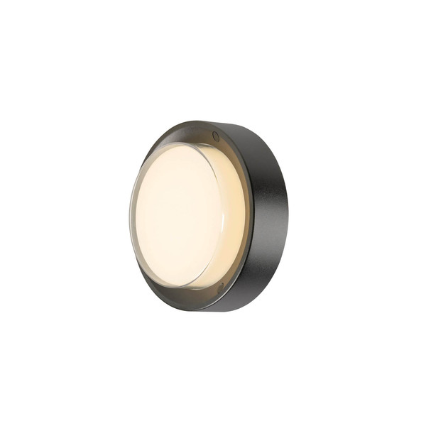 SLV 1011263 AINOS SLIDE WL, Wandaufbauleuchte, rund, Sensor, 2700/3000K, 11.5W, IP65, schwarz