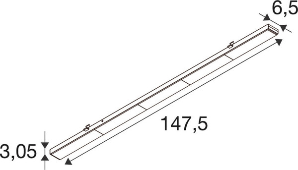 SLV 1011321 RETRO, LT 1500 135 835/840/850 Oval ML EM 3H WH Lichträger 1500 SLVtec