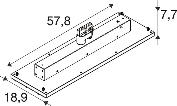 SLV 1011399 TRACK PANEL, 3PH. 120 830/840 WB ML BK DALI SLVtec