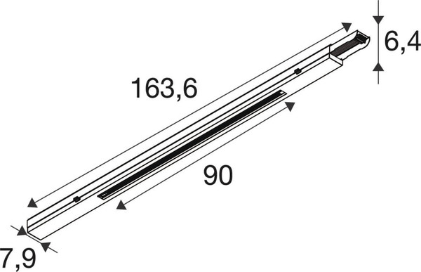SLV 1011552 EASYLIGHT, 1500 3PH TRACK BK DALI SLVtec