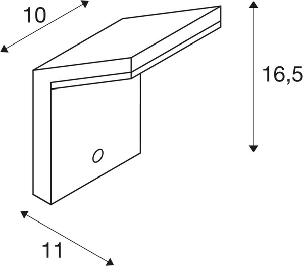SLV 1011573 ORDI, WL, Sensor, Wandaufbauleuchte, 2700/3000K, 6/8.5W, IP54, anthrazit