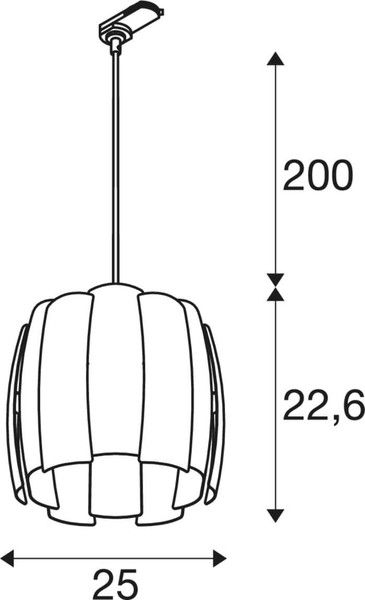 SLV 1011689 HAVEN 25, 3-Phasen Spot, E27, gold