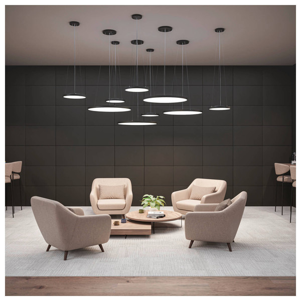 SLV 1011703 MEDO 2 SLIM 40, CL, DALI, Deckenaufbauleuchte, 3000/4000K, 15.5W, 85°, schwarz