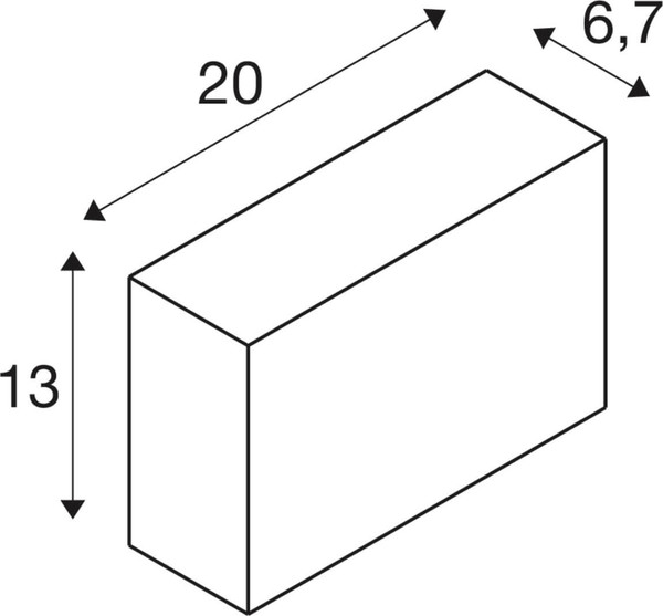 SLV 1012146 QUADRASYL PRO, WL, Einzel, DALI, ASYM, Wandaufbauleuchte, 2200K / 2700K, 12W, 138°, anthrazit