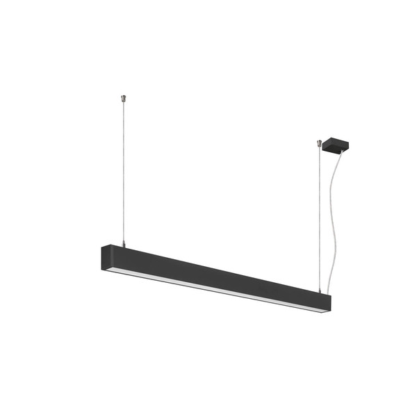SLV 1012157 GLENOS 2.0, PD, 1,2M, DALI, UGR19, Pendelleuchte, Pendellänge 2m, 4000K, 38W, 80°, schwarz
