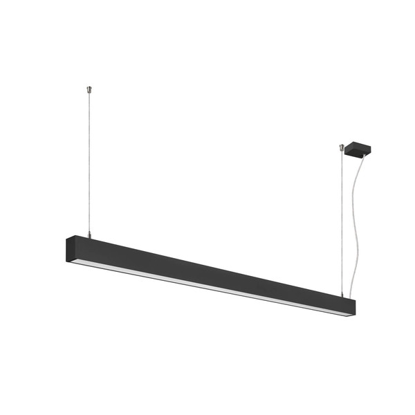 SLV 1012159 GLENOS 2.0, PD, 1,5M, DALI, UGR19, Pendelleuchte, Pendellänge 2m, 3000K, 46W, 80°, schwarz