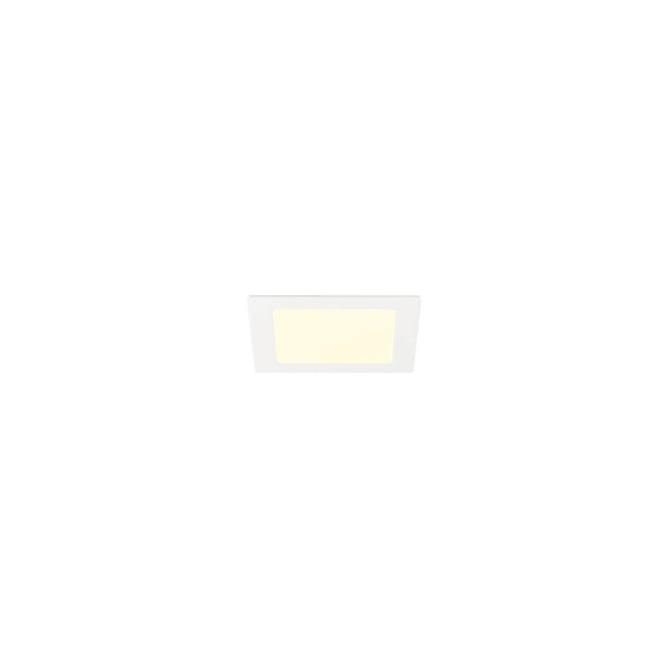 SLV 1012201 SENSER 2.0 18, RL, eckig, Phase, Deckeneinbauleuchte, 3000K / 4000K, 12W, 90°, weiß