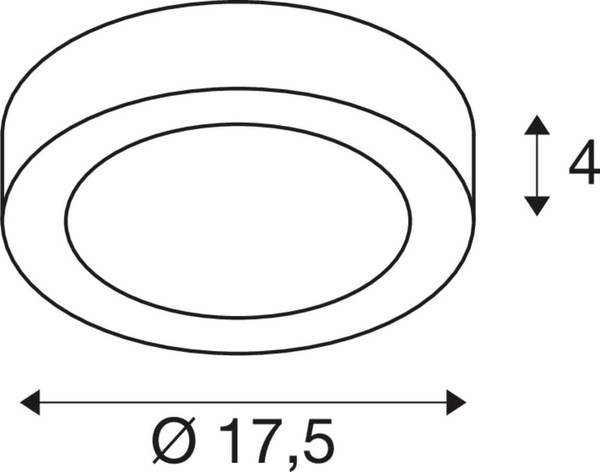 SLV 1012215 SENSER 2.0 18, CW, rund, Phase, Wand- und Deckenaufbauleuchte, 3000K / 4000K, 14W, 90°, weiß