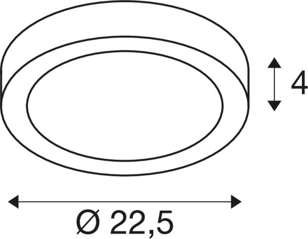 SLV 1012217 SENSER 2.0 24, CW, rund, Phase, Wand- und Deckenaufbauleuchte, 3000K / 4000K, 23W, 90°, weiß