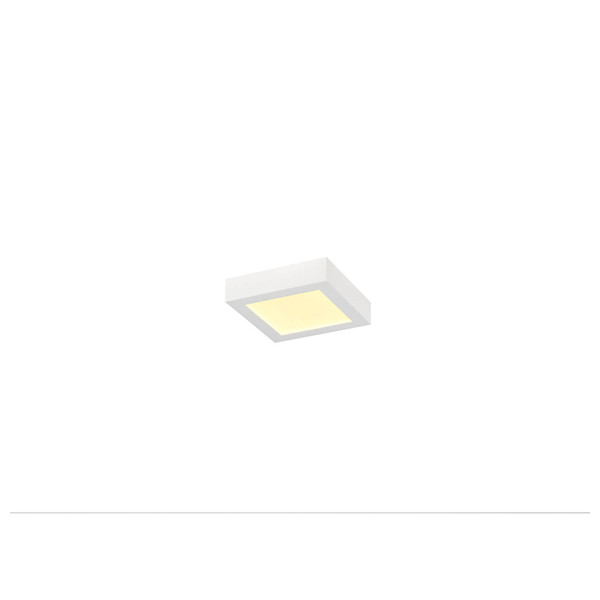 SLV 1012224 SENSER 2.0 18, CW, eckig, DALI, Wand- und Deckenaufbauleuchte, 3000K / 4000K, 13W, 90°, weiß