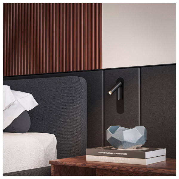 SLV 1012364 GRIP! S, WL, Wandeinbauleuchte, 2700K, 4.2W, Schalter, 29°, schwarz / goldfarben