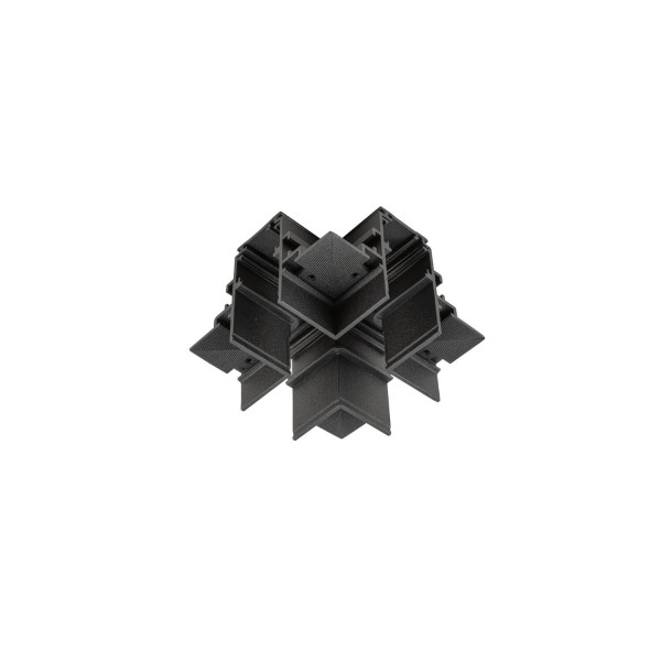 SLV 1012462 48V SYSTEM, X-Verbinder, mechanisch, für Einbaustromschiene tief, X-Verbinder, schwarz