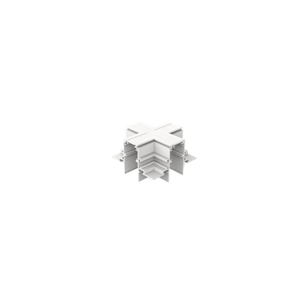 SLV 1012463 48V SYSTEM, X-Verbinder, mechanisch, für Einbaustromschiene tief, X-Verbinder, weiß