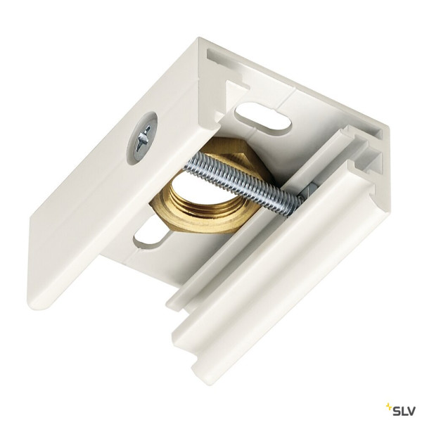 SLV 145731 PENDELCLIP, für EUTRAC Hochvolt 3Phasen-Aufbauschiene, weiß, M13 Gewinde