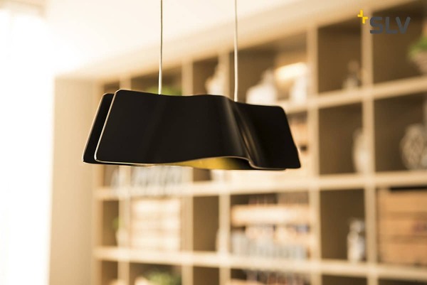 SLV 147830 WAVE PENDANT Pendelleuchte schwarz 9W LED 3000K inkl. Rosette