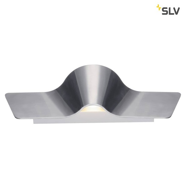 SLV 147846 WAVE WALL 45 Wandleuchte alu poliert 2x9W LED 3000K