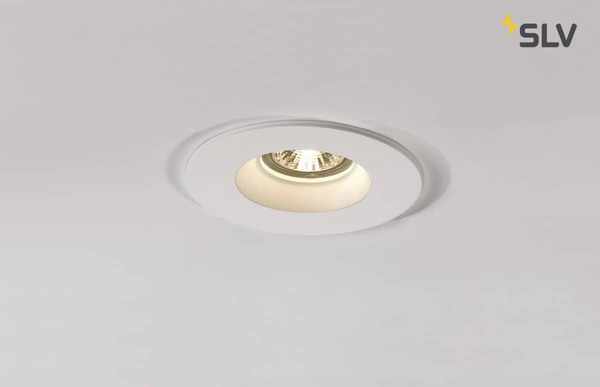SLV 148070 PLASTRA Downlight GU10 rund weisser Gips