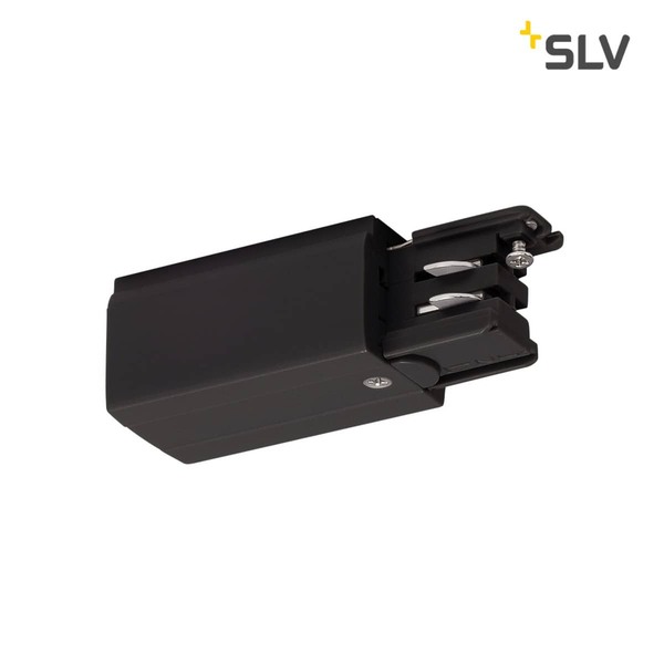 SLV 175040 Einspeiser für S-TRACK 3P.Schiene Erde rechts schwarz