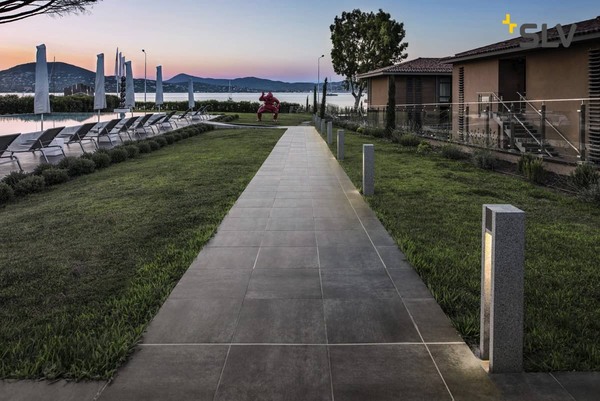 SLV 231440 ARROCK SLOT GU10 Stehleuchte eckig Granit salt & pepper max. 4W