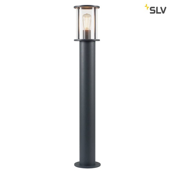 SLV 232075 PHOTONIA Wege- und Standleuchte A60 rund anthrazit klares Glas