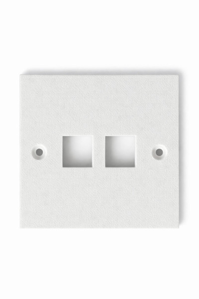 SOIXX Wanddose Netzwerkdose Leer 2 x Keystone Modul RJ45 HDMI USB Weiß