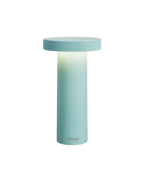 Sompex VOLUME Akku-Tischlampe Türkis 1,6W steuerbare Lichtfarbe IP44 78535