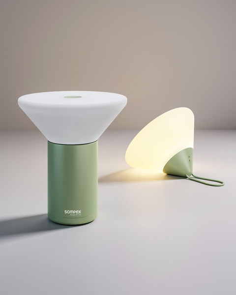 Sompex MIKONO Akku-Tischlampe Olivgrün 1W steuerbare Lichtfarbe IP44 78632
