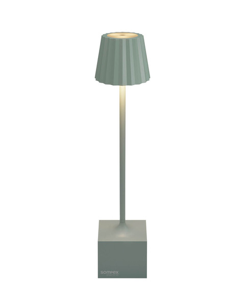 Sompex DENNIS Akku-Tischlampe Olivgrün 1,5W steuerbare Lichtfarbe IP54 78644