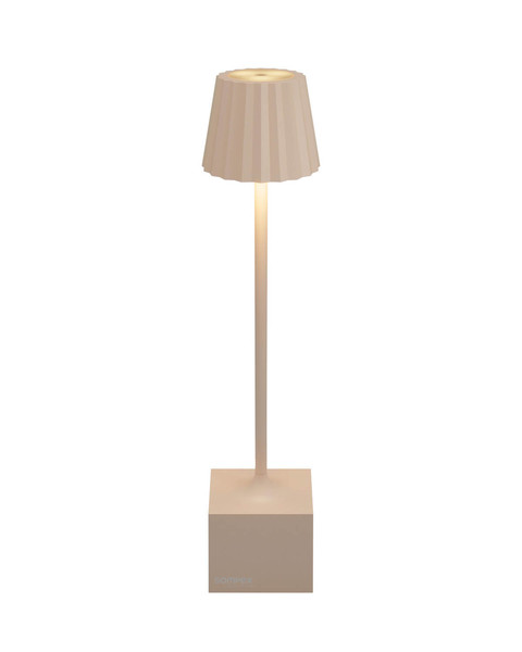 Sompex DENNIS Akku-Tischlampe Sand 1,5W steuerbare Lichtfarbe IP54 78645