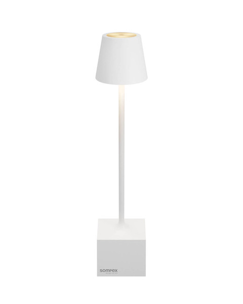 Sompex DAVE Akku-Tischlampe Weiß 1,5W steuerbare Lichtfarbe IP54 78660