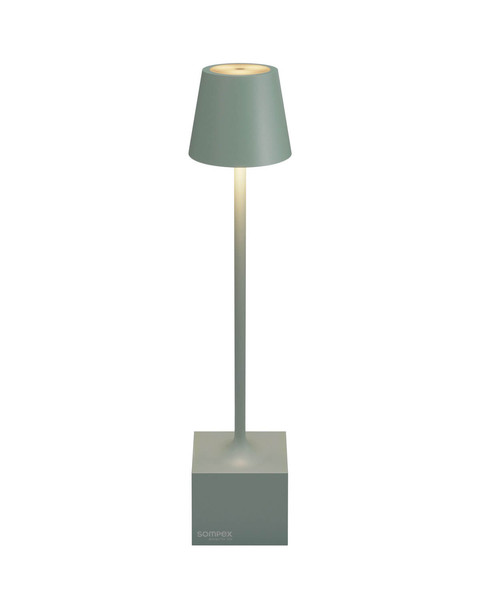Sompex DAVE Akku-Tischlampe Olivgrün 1,5W steuerbare Lichtfarbe IP54 78664