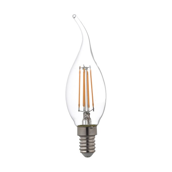 Toshiba LED Filament Lampe E14 4.5W 2700K 470Lm wie 40W 4711112384327