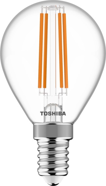 Toshiba LED Filament Tropfen Lampe E14 4.5W 2700K 470Lm wie 40W 4711112384365