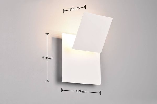 Trio Mio LED Wandleuchte  6W Weiß Matt warmweiss indirekte Beleuchtung