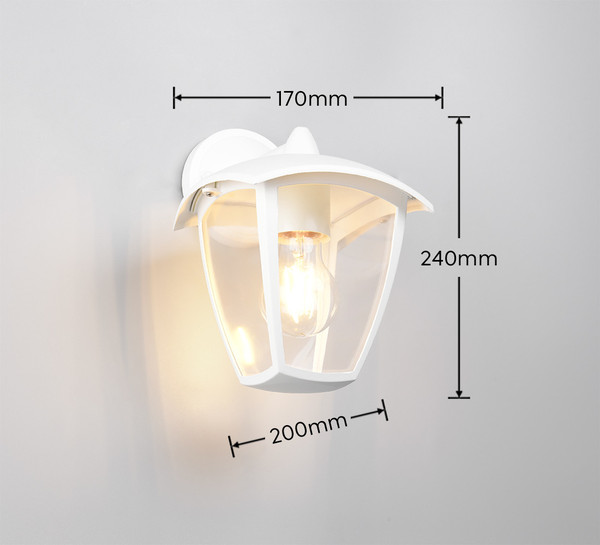 Trio 263260131 Venta E27 Wandleuchte Weiß Matt IP44