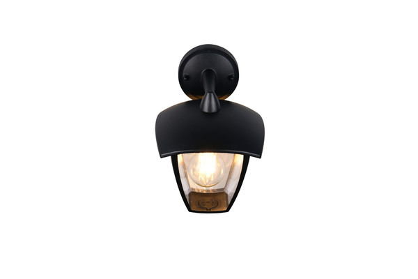 Trio 263260132 Venta E27 Wandleuchte Schwarz Matt IP44