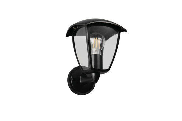 Trio 263260232 Venta E27 Wandleuchte Schwarz Matt IP44