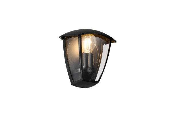 Trio 263260332 Venta E27 Wandleuchte Schwarz Matt IP44