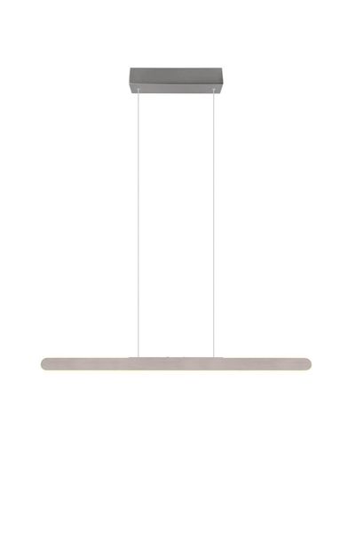 Trio Helios LED Pendelleuchte  28W Aluminium Gebürstet CCT einstellbare Lichtfarbe Touch