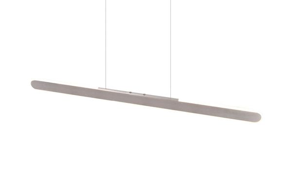 Trio Helios LED Pendelleuchte  28W Aluminium Gebürstet CCT einstellbare Lichtfarbe Touch
