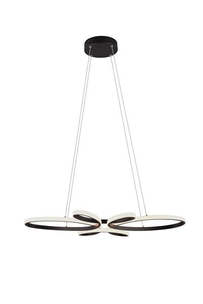 Trio Fly LED Pendelleuchte  32W dimmbar Schwarz Matt warmweiss