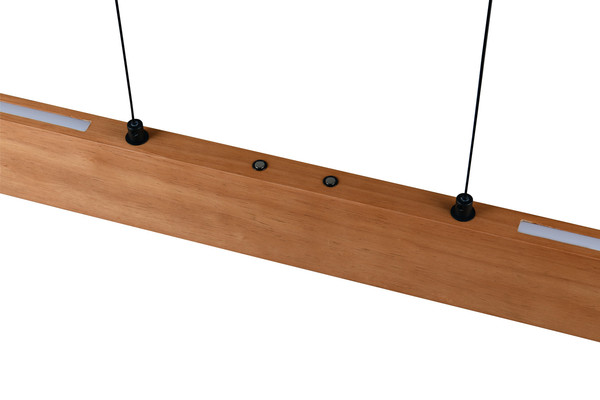 Trio 359710130 Edgewood LED Pendelleuchte 26W dimmbar Holzfarbig CCT einstellbare Lichtfarbe